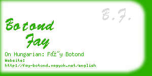 botond fay business card